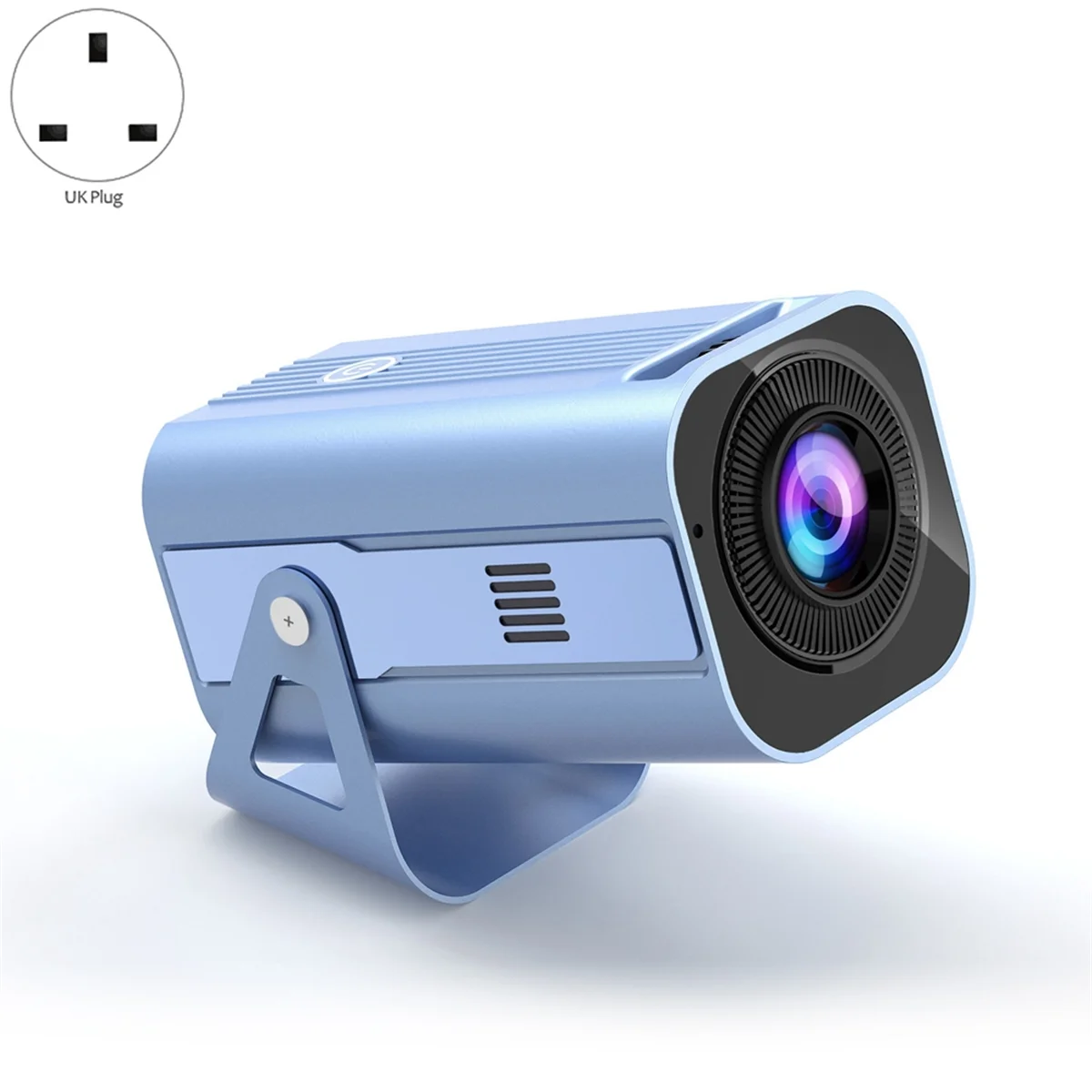 Proyector portátil con WiFi6 Bluetooth 4K HD proyector para cine en casa reunión vídeo película al aire libre enchufe del Reino Unido