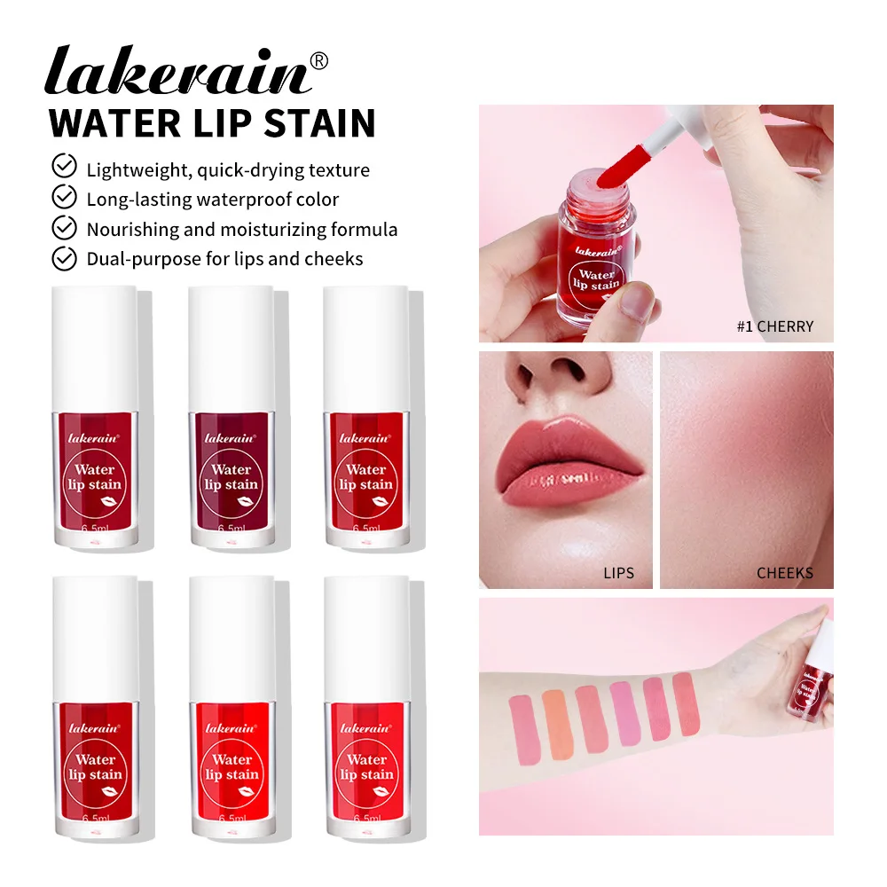 

6 colors liquid lip gloss quick color natural long-lasting non-fading matte lip gloss lipstick lip cosmetics