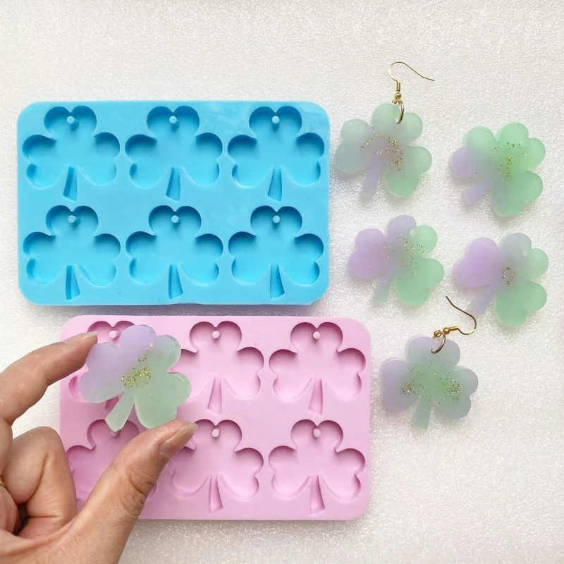 3Pcs Mini for Butterfly Jewelry Resin Mold Clover Epoxy Casting Mould DIY Bracelet Anklet Necklace Pendant Silicone Mold