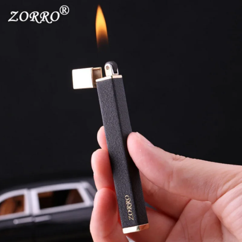 

Zorro Slim Quad Column с длинной полосой, надувная зажигалка, маленькая женская тонкая полоска
