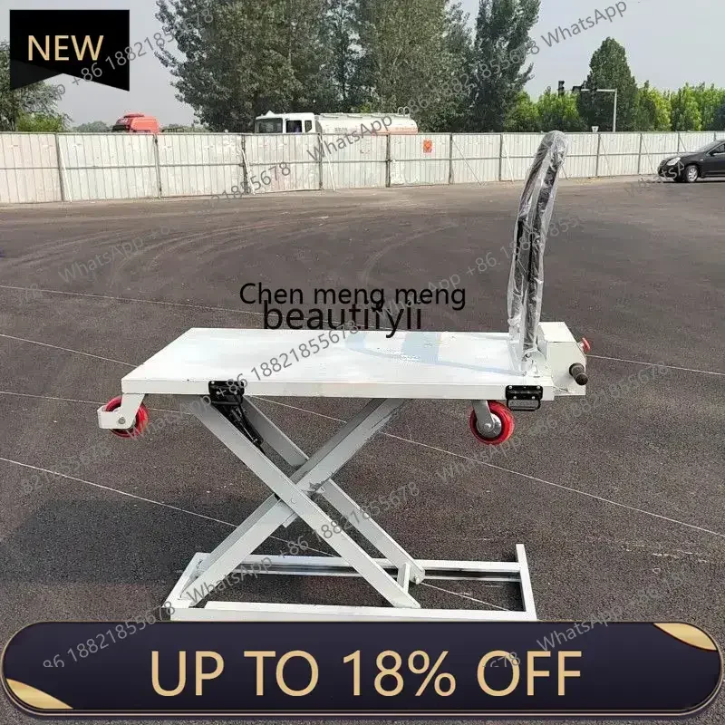 

Z189 Electric hydraulic lift portable truck handling mobile flatbed truck, forklift