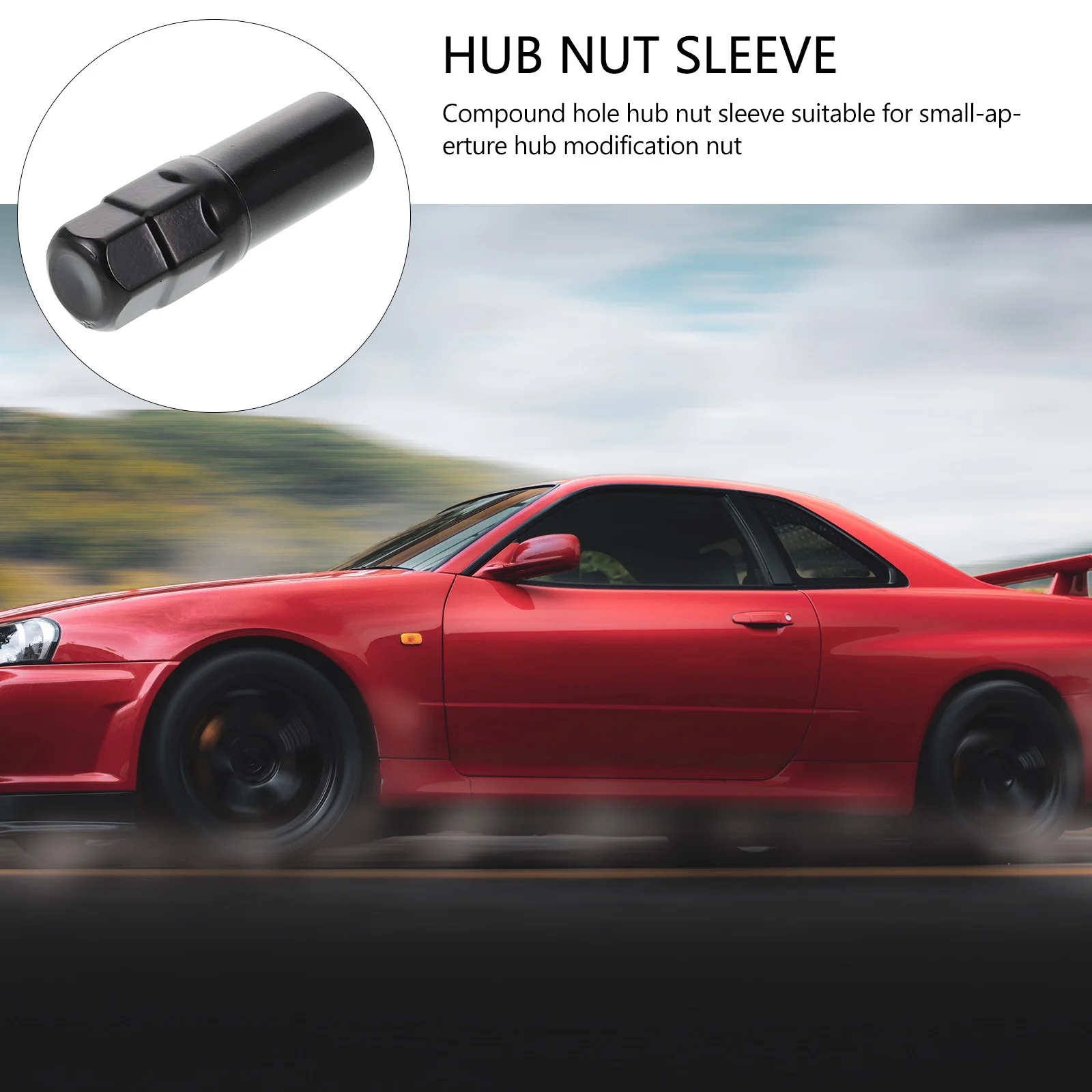 

7pcs Anti Lock Wheel Hub High Strength Spline Lug Nut Socket Replacement Composite Hole Auto Repair Portable Tuner
