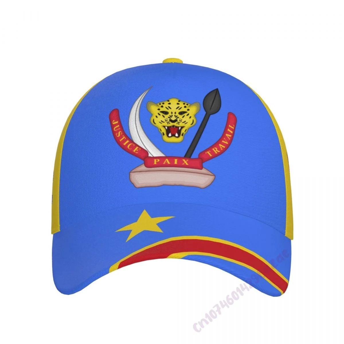 Democratic Republic Of Congo DRC Country Flag 3D Print Summer Sun Baseball Cap Breathable Adjustable Men Women Outdoor Hat