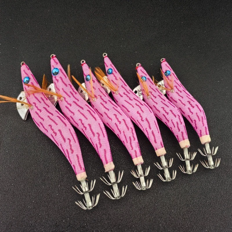 

1pc 2.5#3.0#3.5# Luminous Shrimp Squid Jigs Sea Fishing Lure Set Artificial Cuttlefish Octopus Winter Fishing