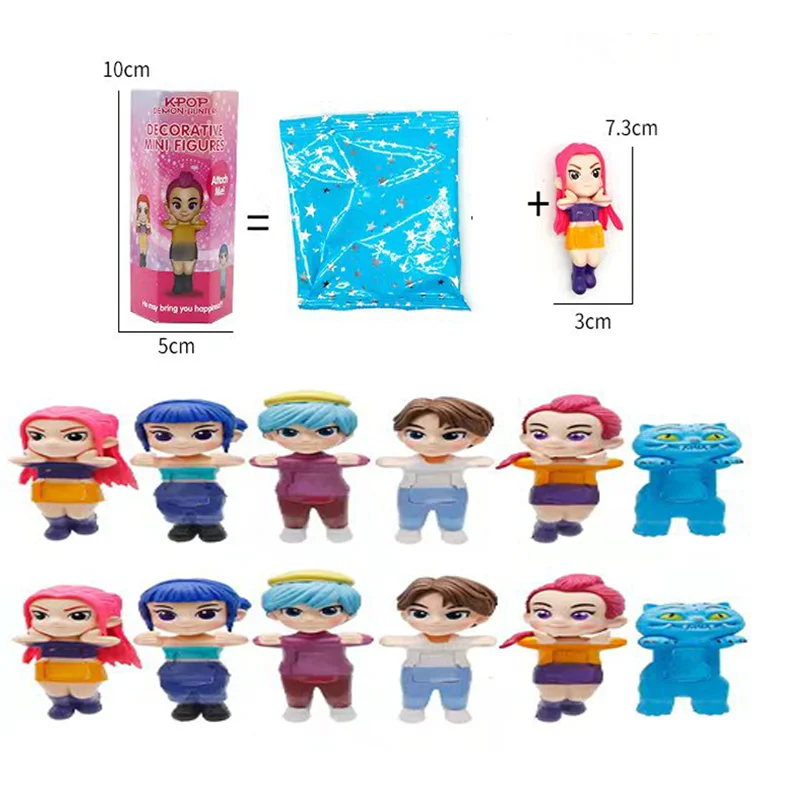 المبيعات الساخنة الجديدة أنيمي الأجهزة الطرفية Kpop شيطان الصيادين عمل أرقام لطيف لعبة غامضة أنيمي نموذج دمية الأطفال هدايا عيد الميلاد