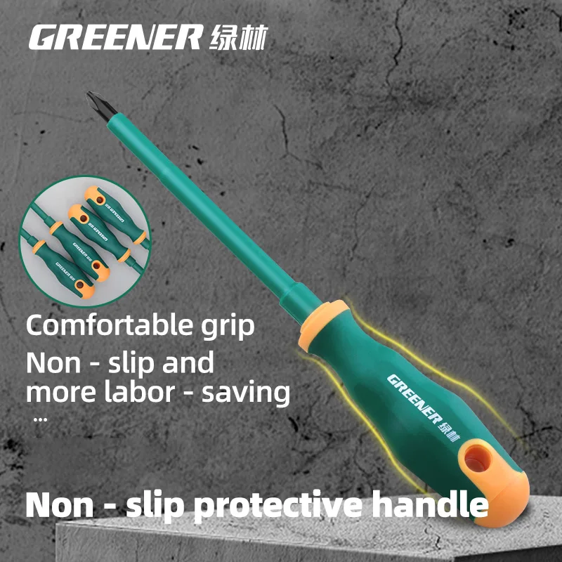 GREENERY Electrician Insulated Screwdriver Set Magnetic Phillips / Slotted Screwdriver Bits Current-Isolate Cross / Flat Driver image 5