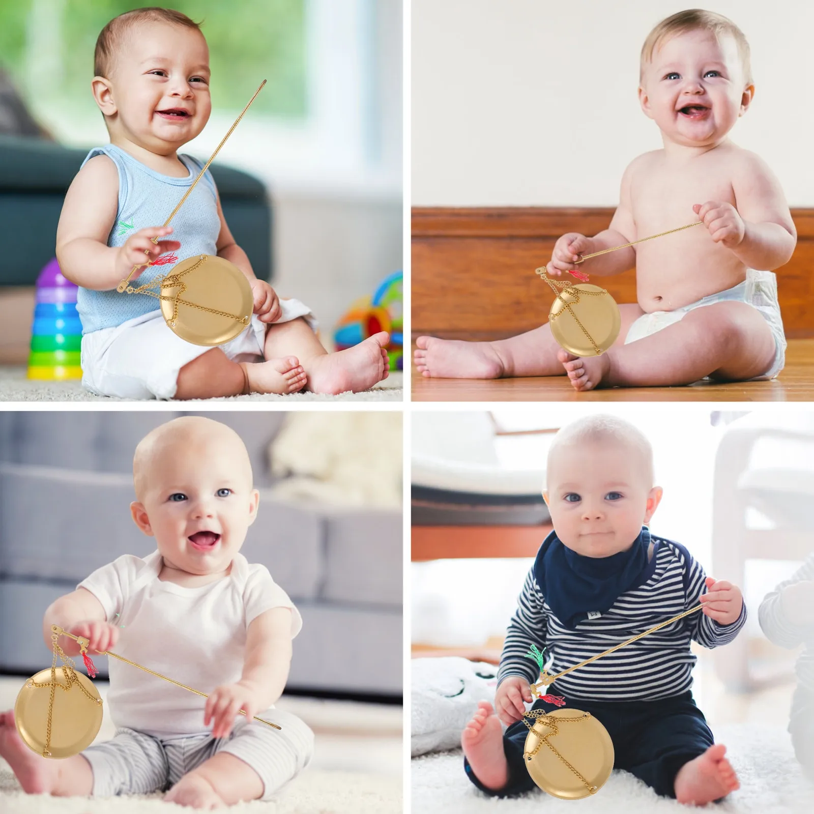 

1 шт. Детские игрушки для дня рождения: миниатюрные медные весы в традиционном китайском стиле для малышей и детей