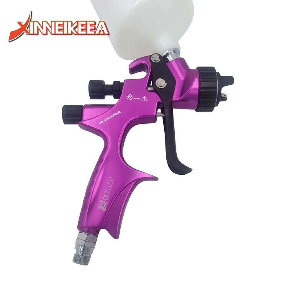 HVLPL High Atomization Low Pressure Spray Gun Car Furniture Leather Repair Spray Tools Nozzle 1.3mm Varnish Water-Based Paint