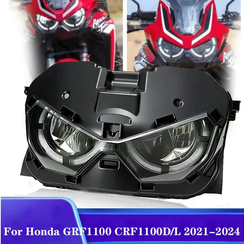

Светодиодная передняя фара для Honda 2020-2025 CRF1100 Africa Twin DCT CRF1100L CRF 1100A 1100D 20-25 2024, фара в сборе, головной фонарь
