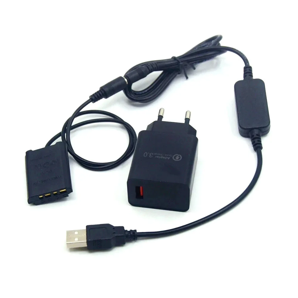 Power Bank USB Cable 4.2V+DK-X1 DC Coupler NP-BX1 NPBX1 Fake Battery+Quick Charger For Sony DSC-RX1 RX1R RX100 II III V WX500/W