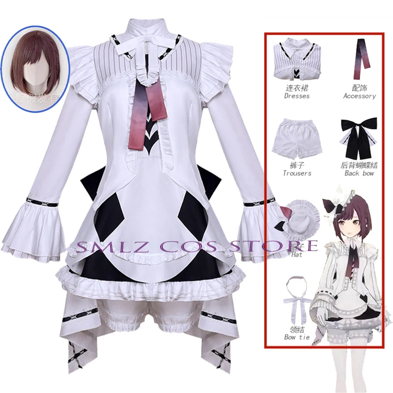 MZK Shinonome Ena Cosplay Cosplay Anime Project Sekai Costume Ena Play Dress Wig Suit Halloween Party Outfit for Women Girl