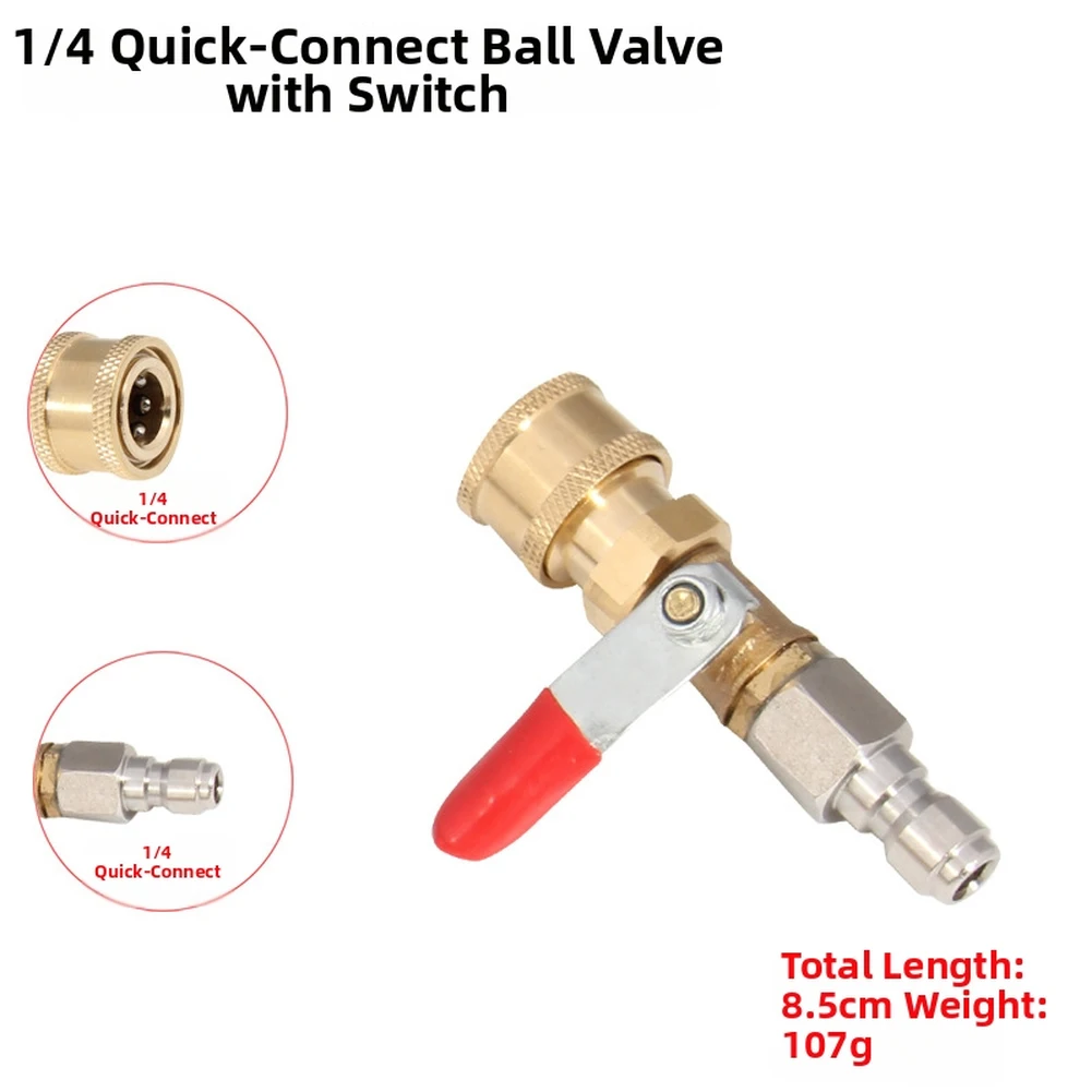 Adjustable Water Flow Valve Pressure Washer Fitting As Shown 1 4 Quick-connect Valve Stainless Steel And Copper