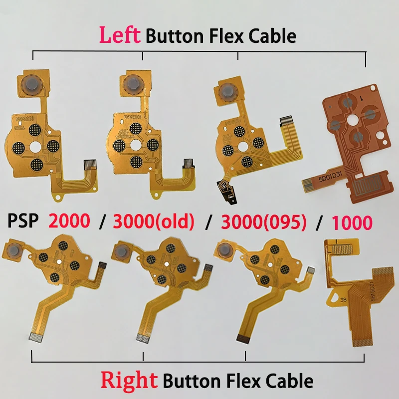 Für PSP 1000 2000 3000 Alte Version / 095 Version L R Links Rechts Lautstärketasten PCB Tastaturband Ersatz Flexkabel