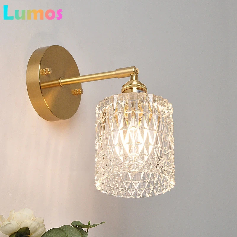 

PF Cylinder Japanese Retro Wall , Modern Nordic Bedside Lamp, Simple Mirror Light In The Bathroom.