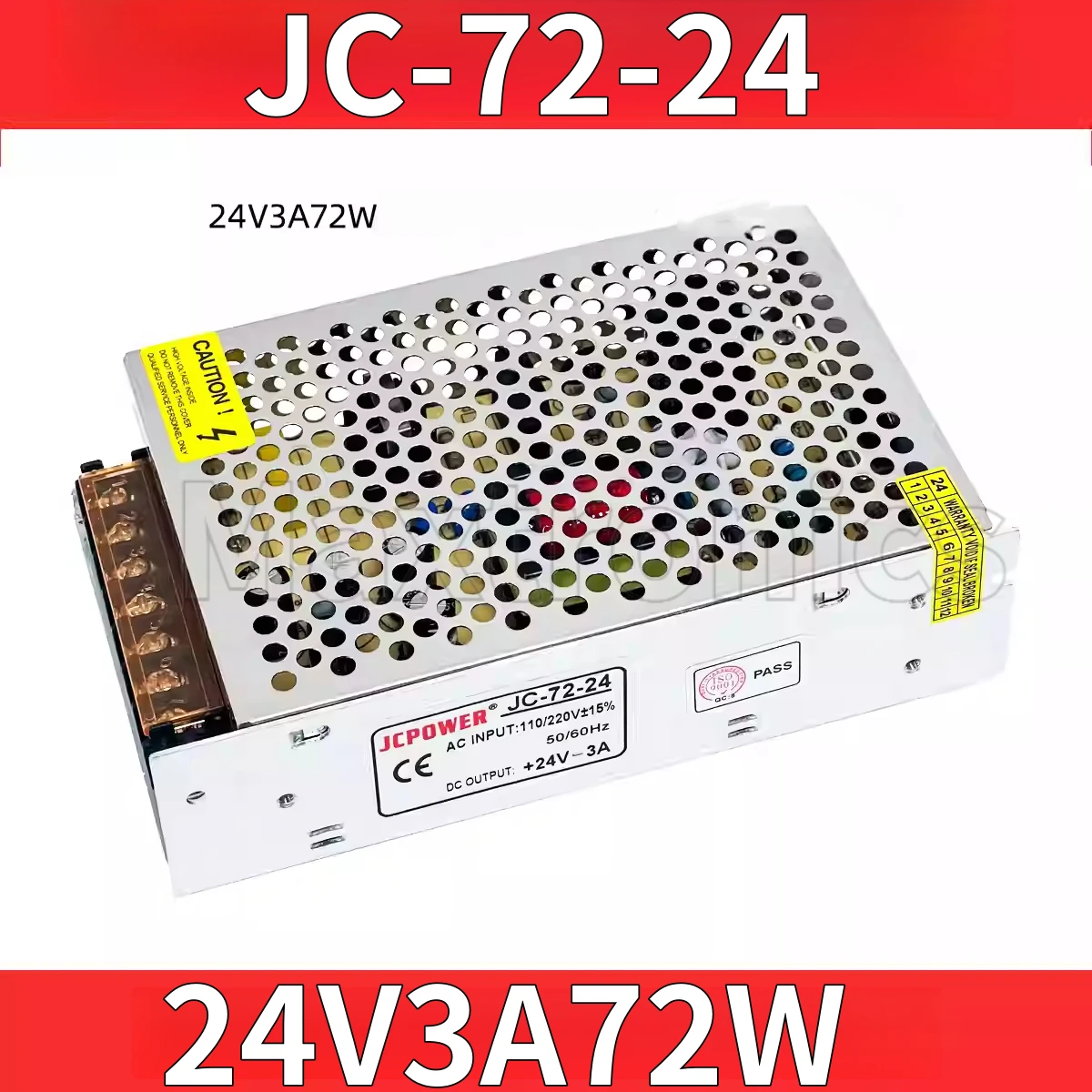 

Led Strip Adapter 3A 72W New Constant Voltage Power Supply AC110V/220V To DC24V Aluminum Case Transformer Switching Power Supply