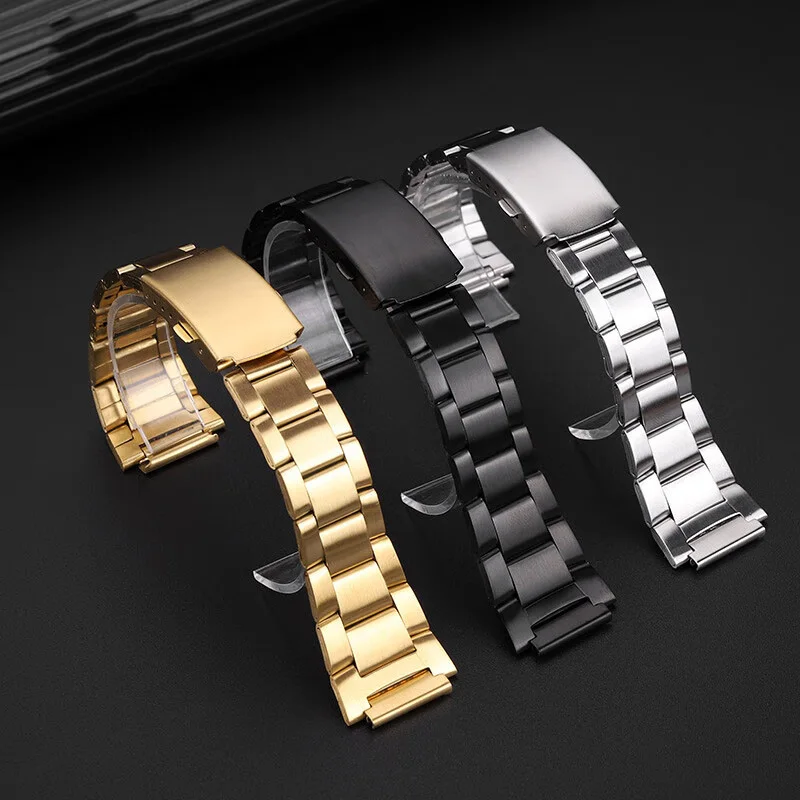 AE1200 Logam Case Mod Kit untuk Casio 3299 AE-1200 AE-1300 Bezel Kaca Tali Cincin Stainless Steel Watch Band Dimodifikasi Aksesoris