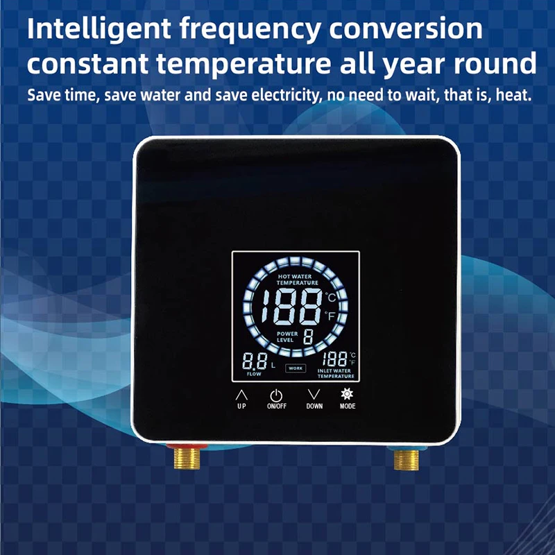 Мгновенный водонагреватель 110 В/220 В, быстрый нагрев, электрический водонагреватель для кухни, ванной комнаты, настенный душ с дистанционным управлением
