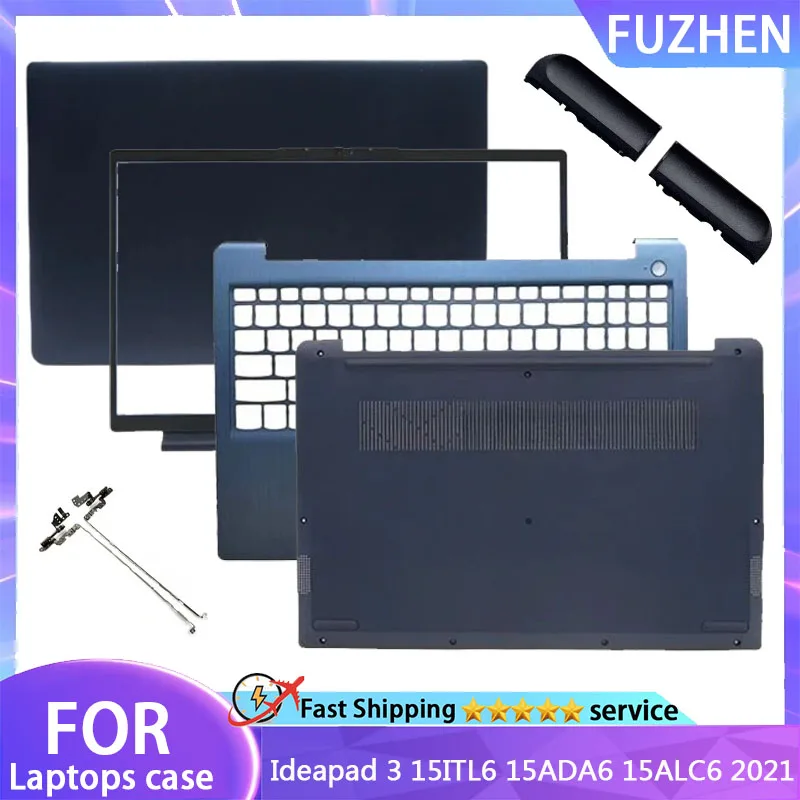 

New For Ideapad 3 15ITL6 15ADA6 15ALC6 2021 Laptop LCD Rear Cover/Front Frame/Palm Pad/Bottom Cover/hinges/Top Cover Blue