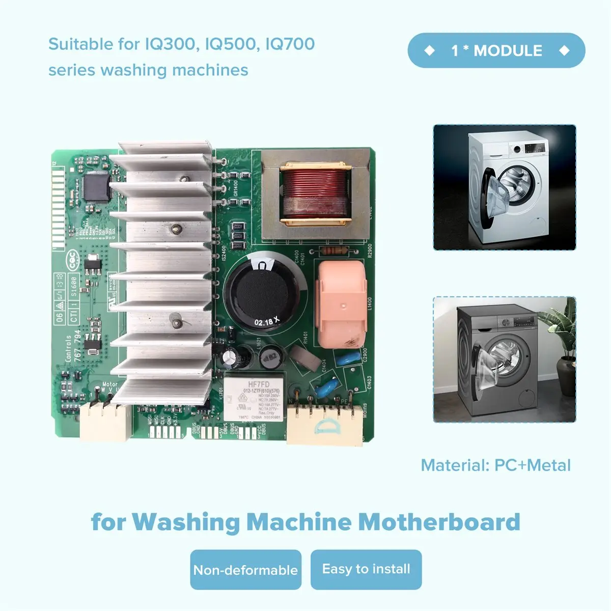 Dynamic Apply to Washing Machine Motherboard Inverter Module for Siemens IQ300 IQ500 IQ700 Repair Parts