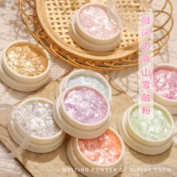 Escamas de ópalo ultrafinas para uñas, escamas iridiscentes gruesas, lentejuelas brillantes para uñas, accesorios de manicura, Serie de invierno, 1 ud.