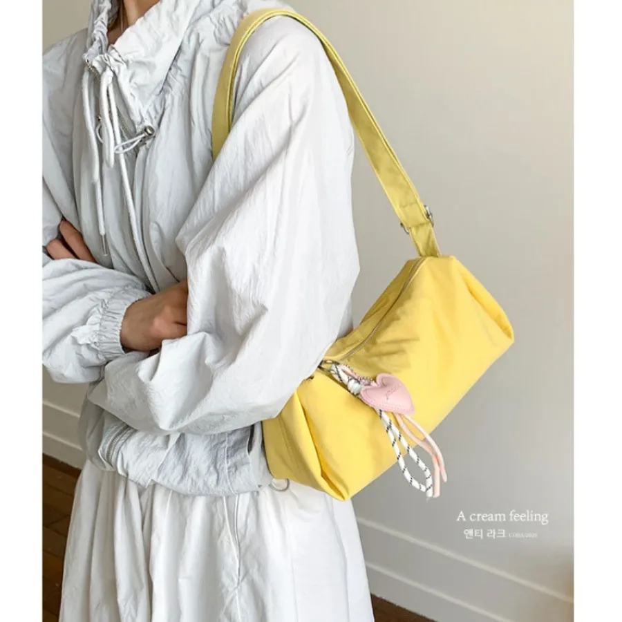 

Solid Color Bag Summer Women's Versatile Pillow Bag Simple Instagram-Style Popular Commuter Crossbody Single-Shoulder Bags
