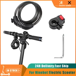 Electric Scooter Lock 4-Digit Combination Lock For Xiaomi M365/Pro2/for GXL/for Ninebot Anti-Theft Ideal 12 Steel Cables Locks