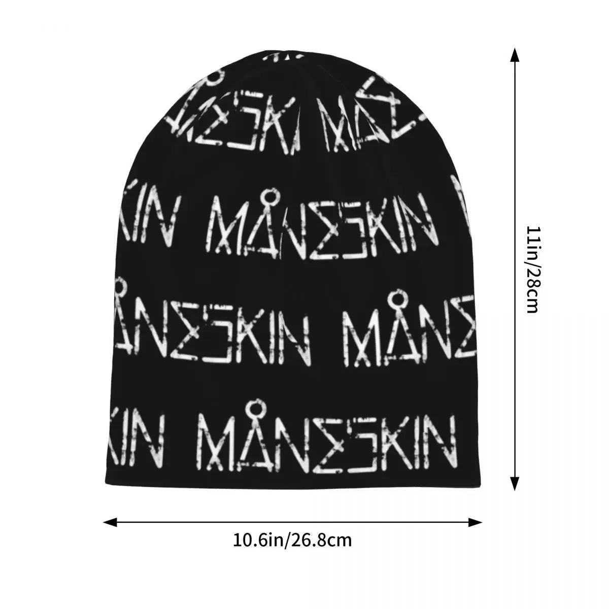 Women Men Retro Maneskin Logo Beanies Skullies Outfits Rock Band Bonnet Knit Hat Unique Winter Warm Caps Best Gifts Idea