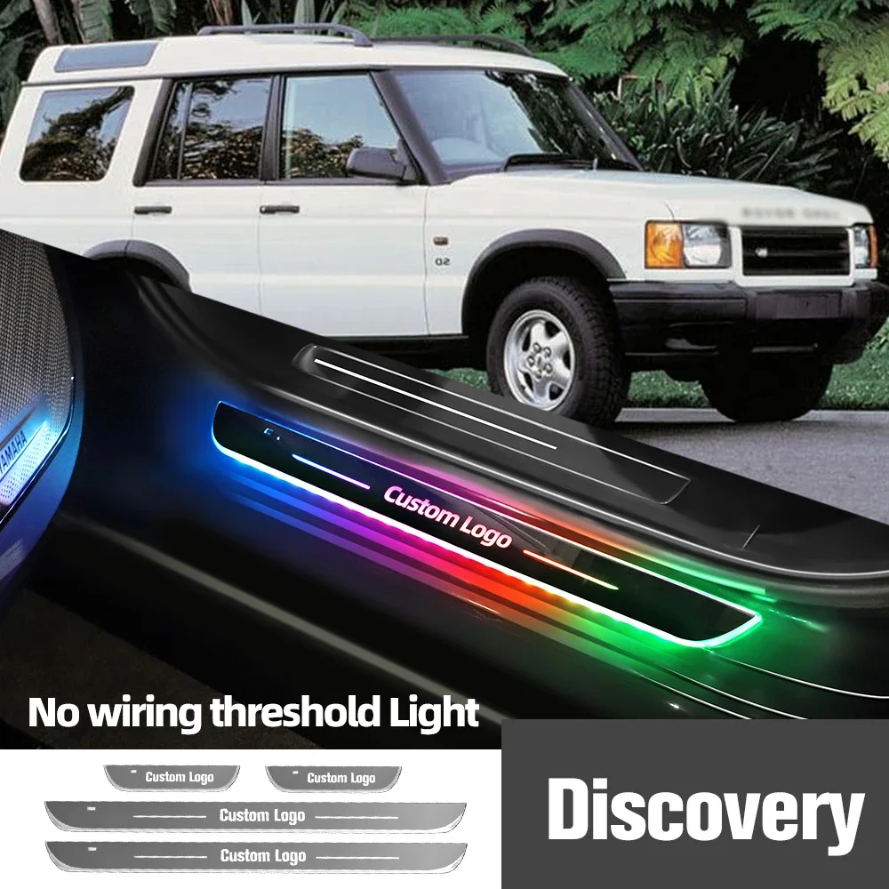 

For Land Rover Discovery 2 3 4 5 Sport Car Door Sill Light Customized Logo LED Welcome Threshold Pedal Lamp Accessories