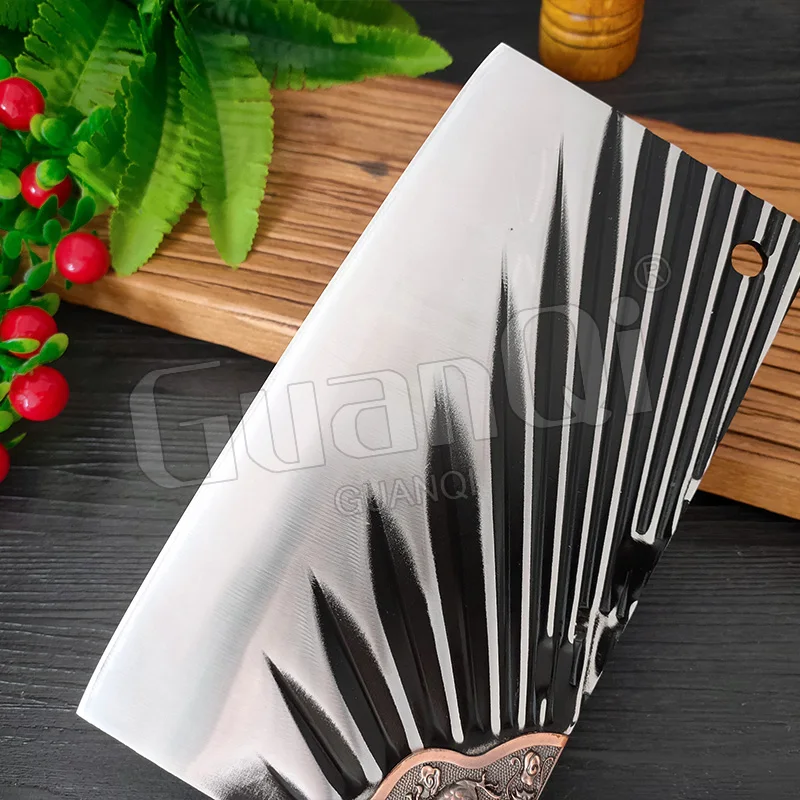 8 inch Kitchen Chef Knife High Hardness Chinese Bone Chopping Knife Meat Cleaver Butcher Knives Slicing Cooking Cutter