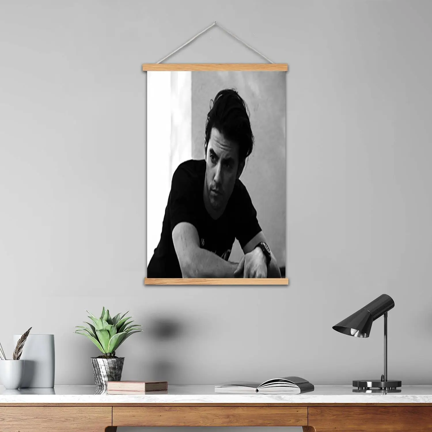 Milo ventimiglia مؤطرة طلاء جدران قماش ملصق فني و جدار الفن الحديث الأسرة ديكور غرفة نوم الملصقات ، اللوحة الزخرفية #3