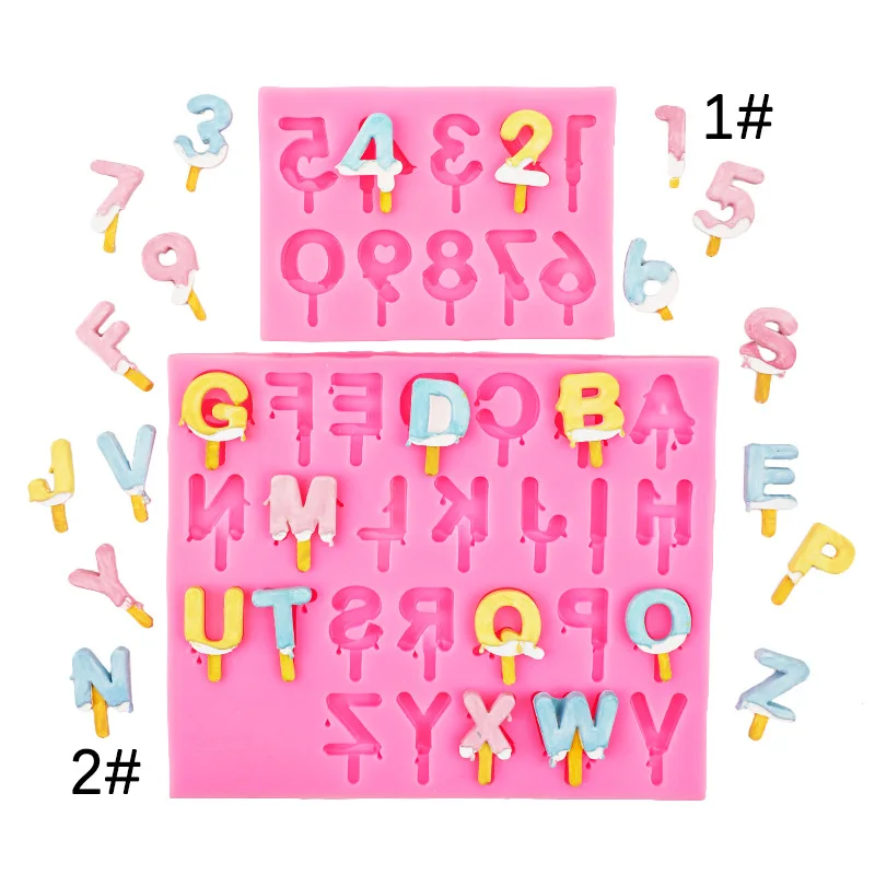 

Numbers Alphabet Silicone Fondant Mould DIY Cake Decoration English Alphabet Chocolate Clay Epoxy Mold 15-237