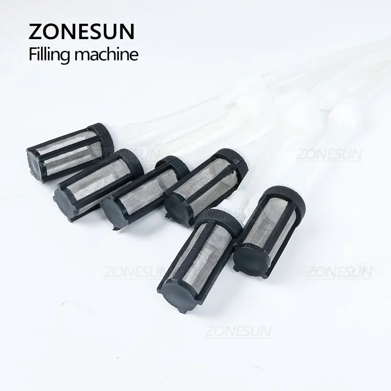 ZONESUN 6หัวกึ่งอัตโนมัติน้ำผลไม้น้ำแร่บรรจุขวดของเหลว Liquid ยา Dispenser บรรจุเครื่อง