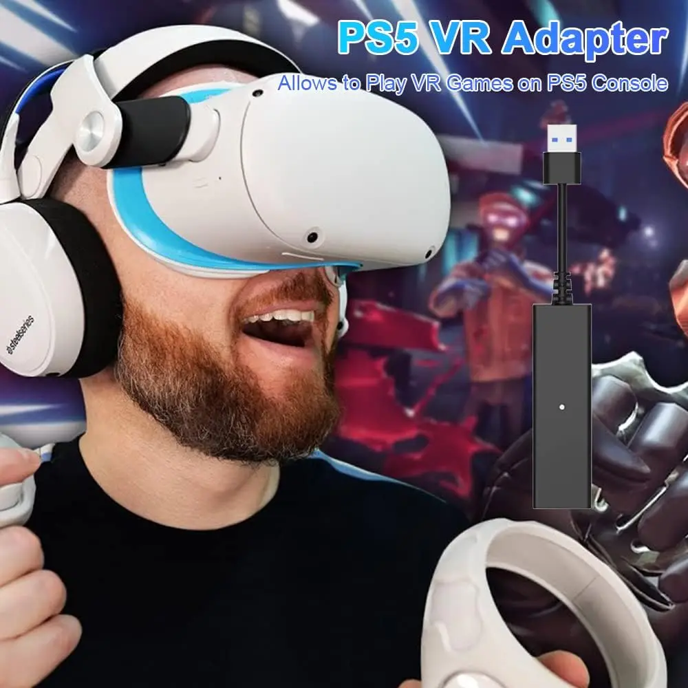 محول كاميرا PS VR Mini للعب PS VR على محول كابل محول PS5، PS4 PSVR إلى PS5