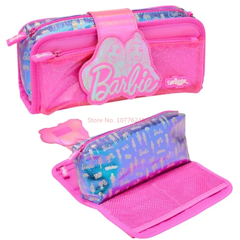 Mochila Barbie Smiggle para estudante, mochila grande, garrafa de água, lancheira, estojo para lápis, presente para crianças, menino e menina, 2024