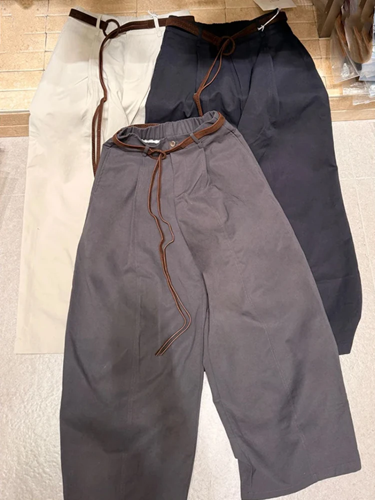 

High Waist Loose Straight Leg Pants for Women Spring Autumn New Sle Casual Spor Long Trousers Comfortable Breathable