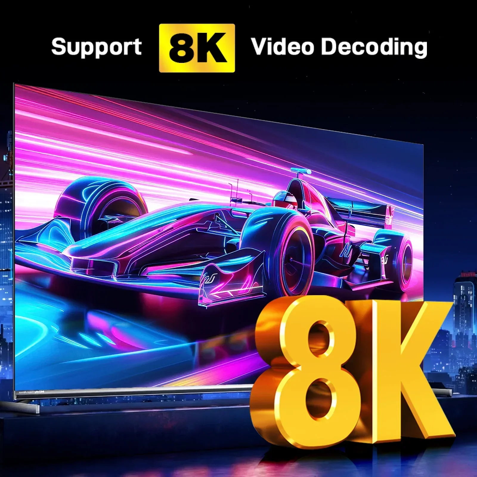 Kotak TV R69Plus Android 14 AllwinnerH728 Chipset Octa-core BT5 1000M LAN Dual WiFi Mendukung Netflix Chromecast Kontrol asisten suara