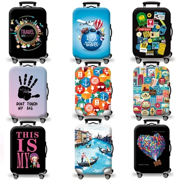 ผ้าคลุมกระเป๋าเดินทางผ้ายืดกระเป๋าเดินทาง Protector สัมภาระฝุ่นเหมาะสําหรับ for18-32 นิ้วกระเป๋าเดินทางกระเป๋าเดินทาง Organizer