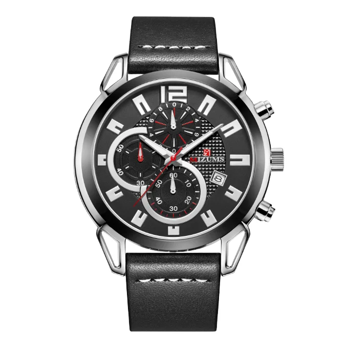 Quartz Wristwatch Business Men's Watch Calendar Watch