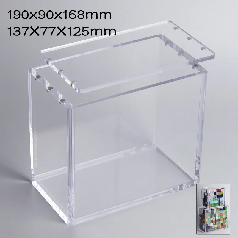

Transparent Acrylic Magnetic Storage Box Dustproof and Waterproof Game Card Protector Case Acrylic High Storage and Display Box