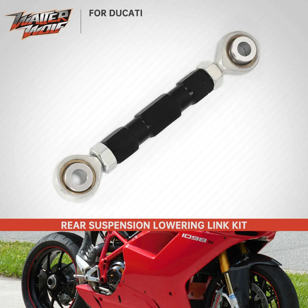 

Motorcycle Rear Lowering Linkage Kit For Ducati 1098 1098S 1098R 1198S 1198R 848 EVO Streetfighter 1100 848 Suspension Link