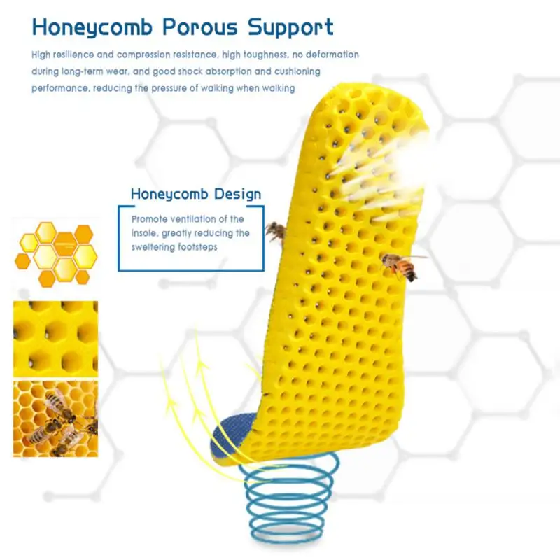 Z pianki Memory wkładki do butów sportowych antypoślizgowa siatka oddychająca poduszka do biegania wkładki wkładki ortopedyczne dla mężczyzn