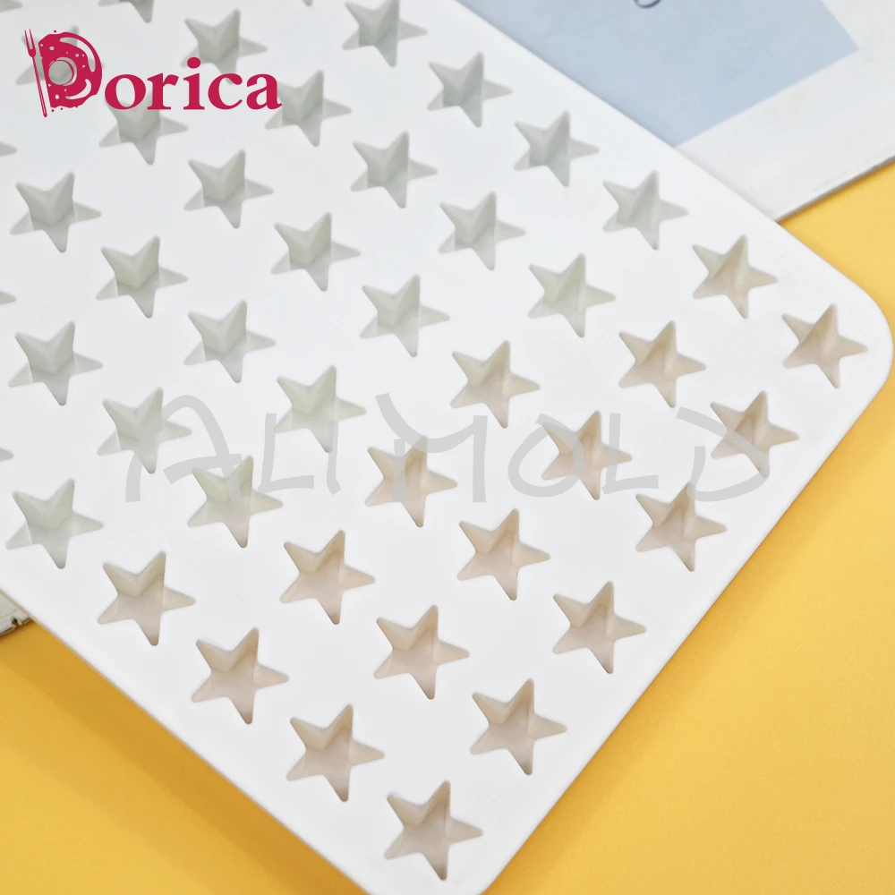 Molde de silicona con forma de estrella para manualidades, herramienta de decoración para pasteles, Mousse, hielo, jabón, accesorios para hornear,