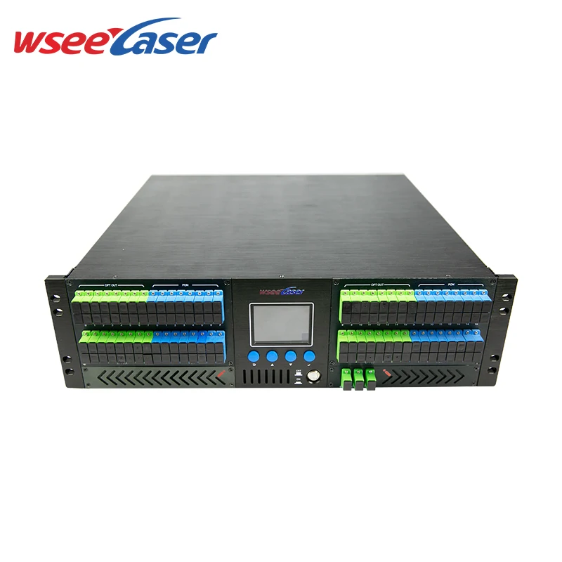 High Power 3U CATV Optical Amplifier 64 Port EDFA GPON XGPON for GSM Networks 3U High Power