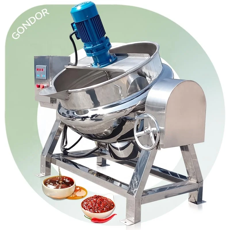 2000l Boiler Heavy    Stem 100 Liter Electric Jam Steam 400l Conduction Oil Plant Cooking Kettle For Honey