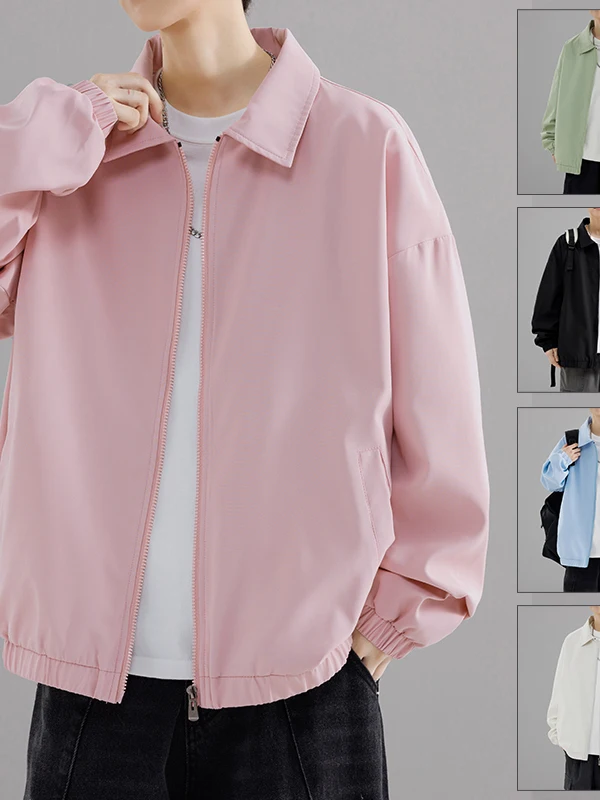 سترة رجالية كبيرة الحجم بياقة من JC Collaborative، بأسلوب الشباب الأمريكي، موديل 2025 الجديد، متعددة الاستخدامات #2