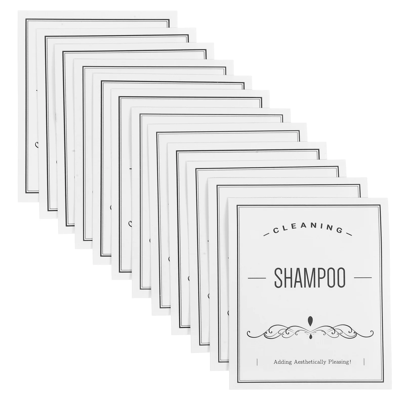 

24Pcs Waterproof Shampoo Bottle Labels Sub-Bottle Stickers Durable Self-Adhesive Bathroom Dispenser Label Stickers