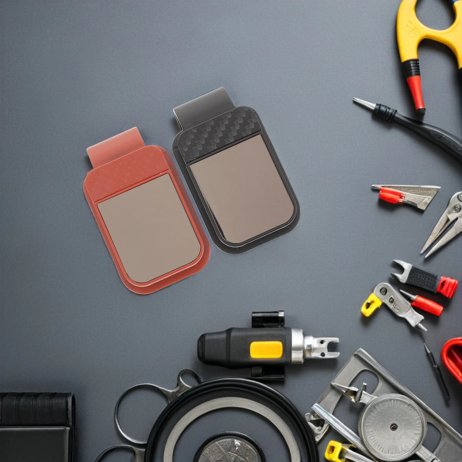 

2pcs Car Sunglass Holder Universal Visor Clip For Suv Truck Space-Saving Eyewear Storage Organizer - Auto Interior Accessories