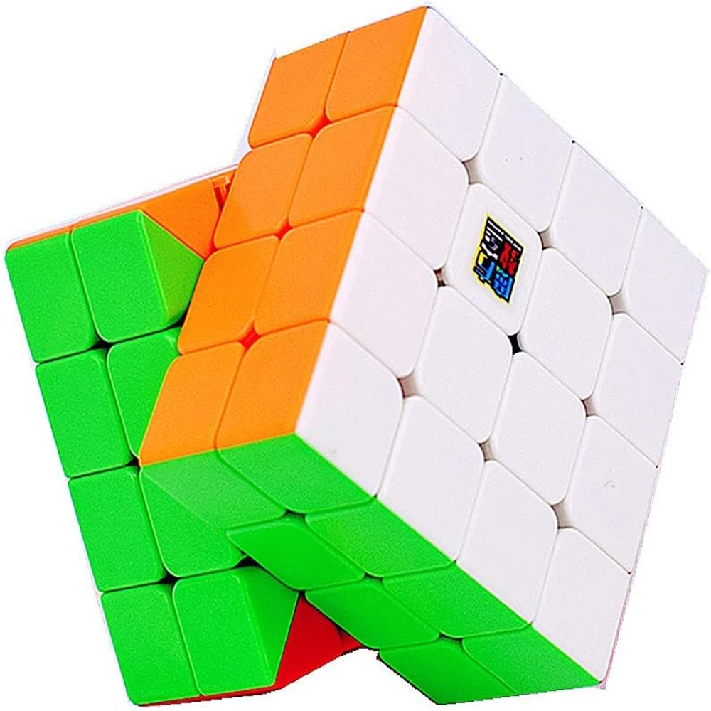 Moyu Meilong Speed Cube 4x4 Stickerless Smooth Magic Cube 4x4x4 Puzzle Cube 3D Puzzle Cube Brain Teasers Educational Toy