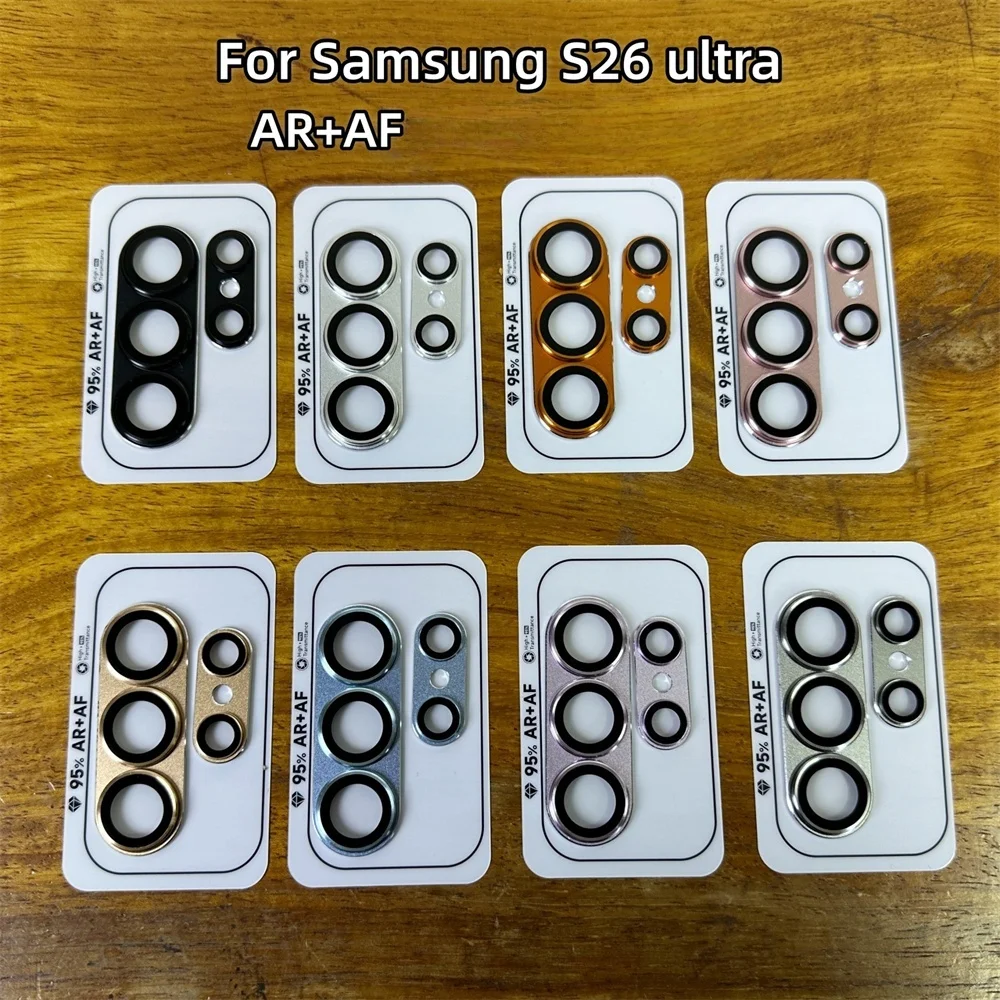 8KMetal Camera Lens Protector Glass For Samsung Ultra Diamond Camera Protector Glass Ring For S26 S26+ Plus S26Ultra 5G