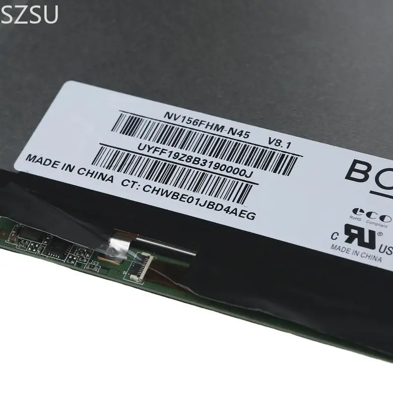 Layar LCD SZSU 15.6 1920x1080 Penggantian panel EDP untuk panel IPS NV156FHM-N4N